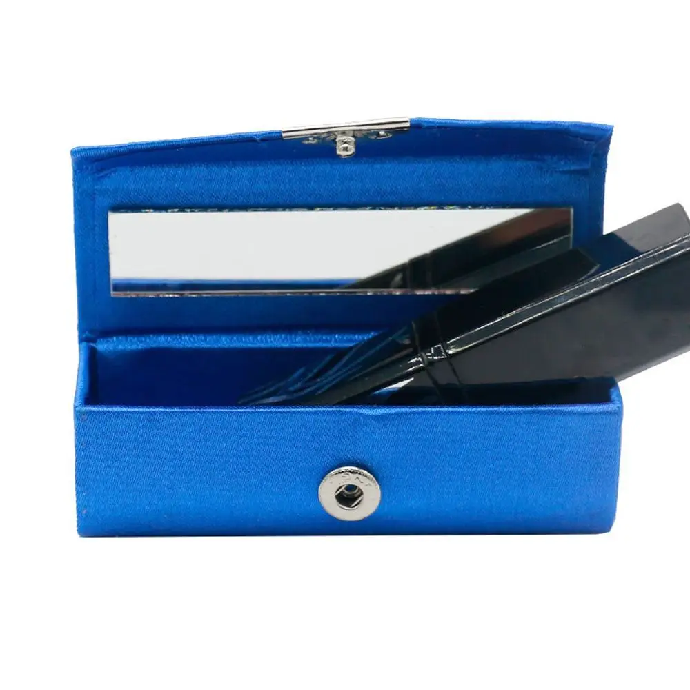 Elegant Lipstick Case with Mirror - Women's Cosmetic and Jewelry Organizer Box