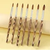 Prue Kolinsky Acrylic Nail Brush Oval Round Head Spliced Wood Handle Professional Salon Quality for Acrylic Powder Size 8-20# 6
