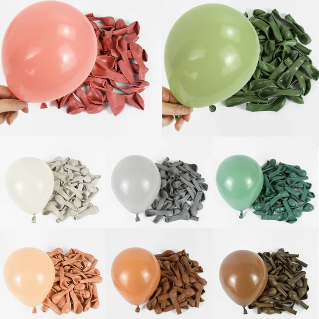 Sachet 8 ballons terracotta joyeux anniversaire