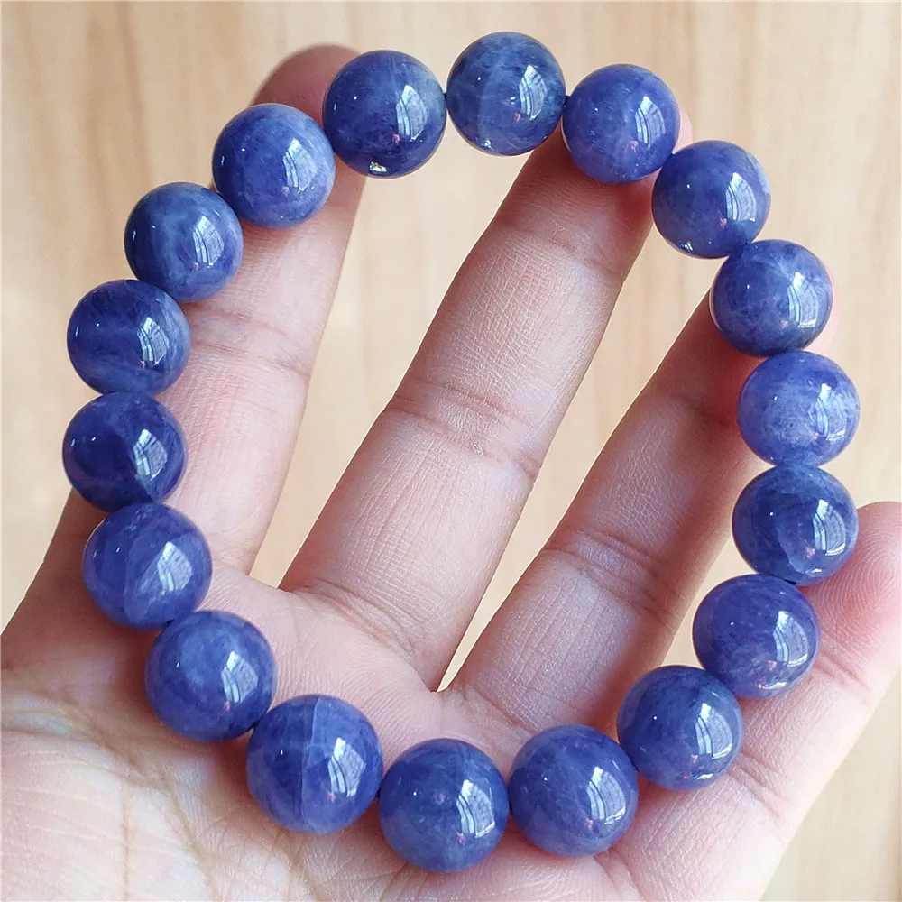 

Natural Tanzanite Round Beads Bracelet 12mm Tanzania Gemstone Women Men Healing Stone Genuine Tanzanite AAAAAA