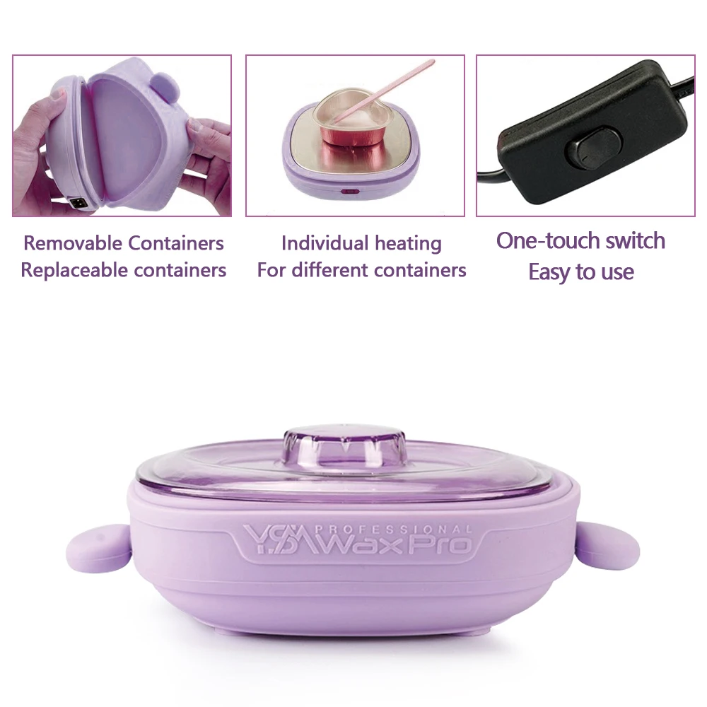 Portable Wax Heater Foldable Easy To Clean High Capacity Melted Wax Beans Hair Removal Wax Warmer Quick Wax Melting 4