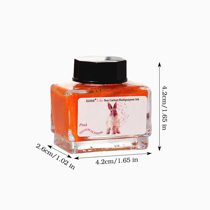 17가지 색상 쉬머 캘리그래피 잉크, 15ml 비탄소 글리터 만년필 잉크, 쓰기, 그림 그리고 예술용 멀티컬러 딥펜 잉크 세트