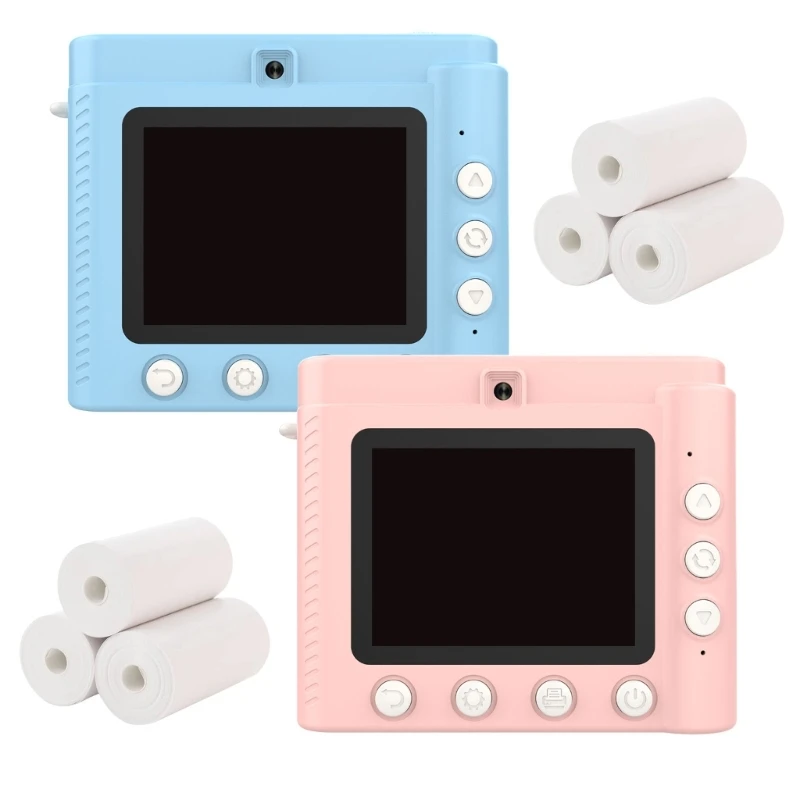 Children Instants Print Camera Kids Video Photography Digital Photo Camera Toy Thermals Printer for Boy Girls Birthday