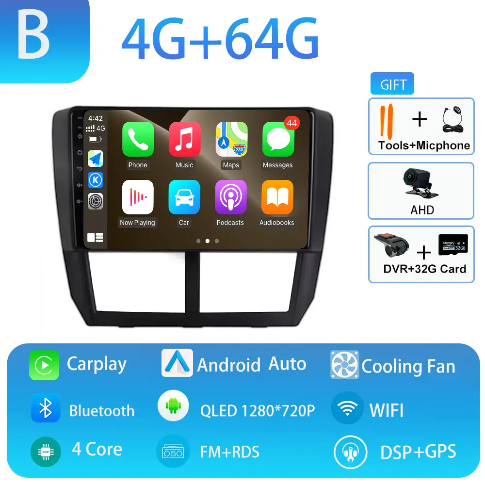 B 4GB 64GB DVR