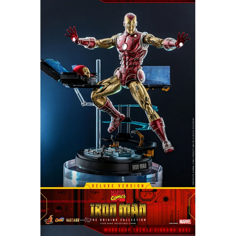 Hot toys - Iron Man Deluxe - Marvel The Origins Collection Comic figurine  1/6 Figurine