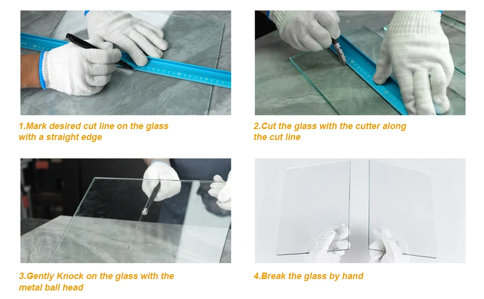 TOLESA Glasschneider, 2–20 mm Kits, Glasschneidewerkzeug mit automatischem Ölzufuhr und Box, Glasschneider für Spiegel, Fliesen, Mosaik – Detail 6