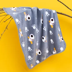 Cozy Plush Pet Blanket - Soft, Warm, and Breathable Sleeping Mat - 70X50cm (Light Blue)