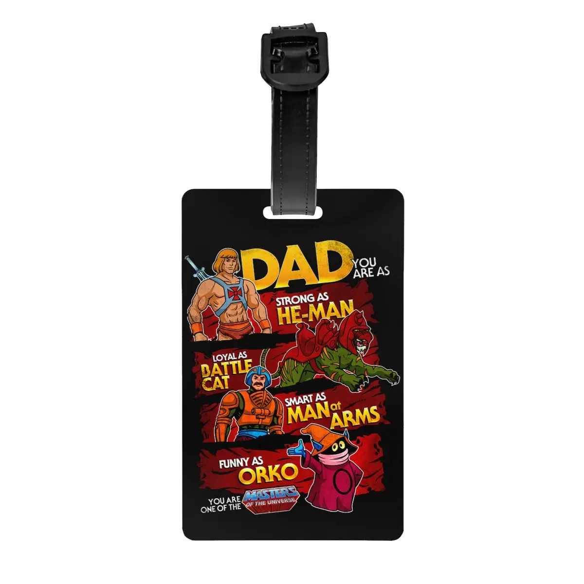 

He-Man And The Masters Of The Universe Luggage Tag Privacy Protection Skeletor Beast Man Baggage Tags Travel Bag Labels Suitcase