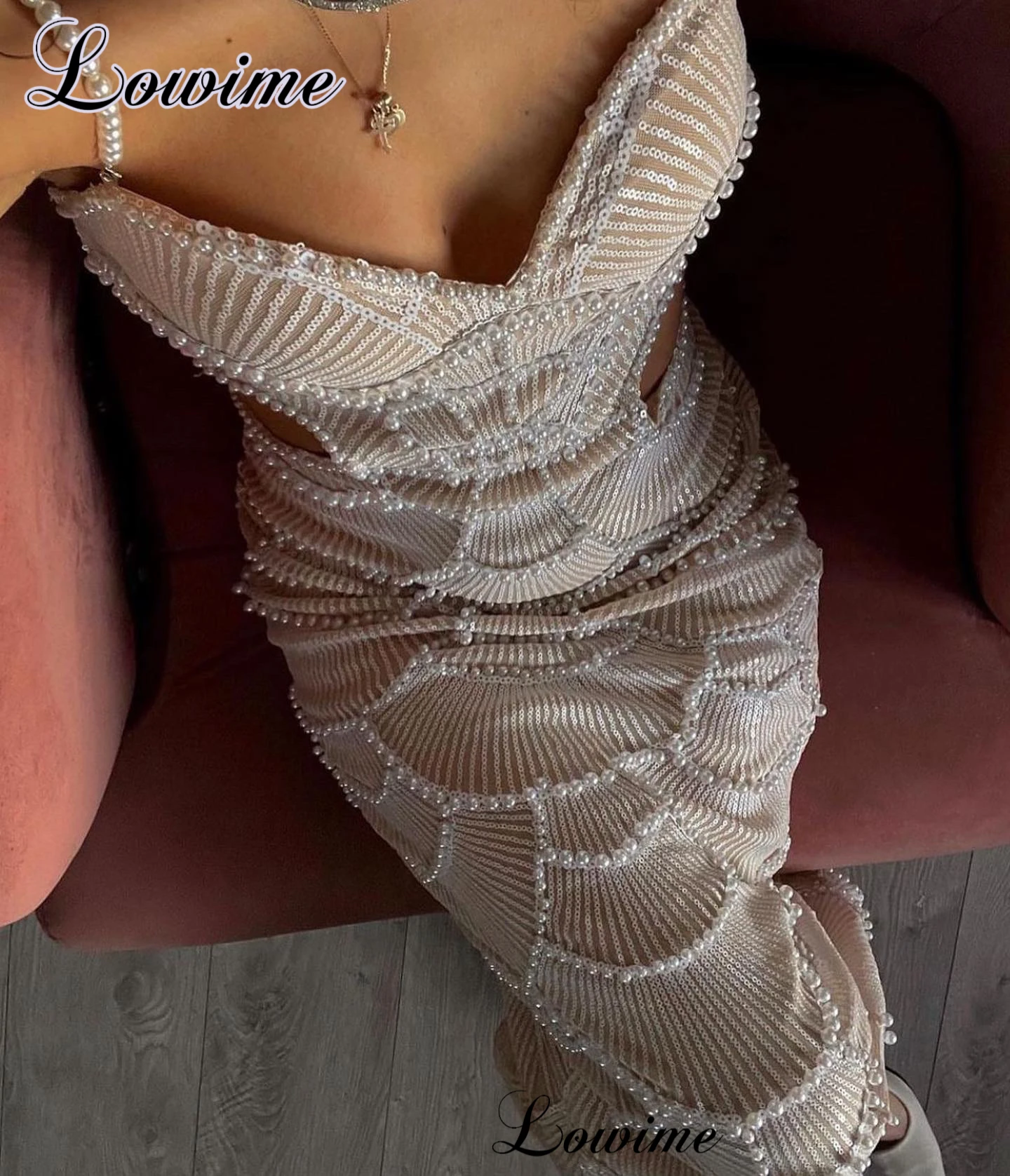 Summer Beach Cocktail Dresses Mermaid Spaghetti Sexy Prom Dresses For Women Vestidos De C&oacute;ctel Pearls Birthday Custom