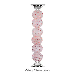Elegant Crystal Elastic Band for Women - Stylish Watch Strap (Pink)