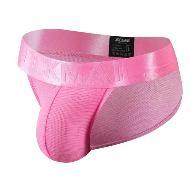 Sous-vêtements Sexy pour hommes, slips en maille de Nylon, slips à séchage rapide pour hommes, Slip de Bikini, Tanga pour hommes, slips en Nylon SPANDEX 1