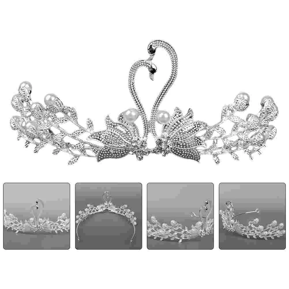 

Hair Jewelry Headdress for Bride Headdresses Girlfriend Birthday Tiara Women Wedding Rhinestones