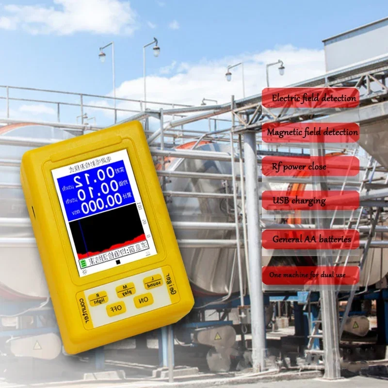 BR-9C/ XR-3 Pro/XR3/BR-6 2-in-1 Handheld Digital Display Electromagnetic Radiation Nuclear Detector EMF Geiger Counter Tester radiation detector emf meter tester geiger counter digital handheld device