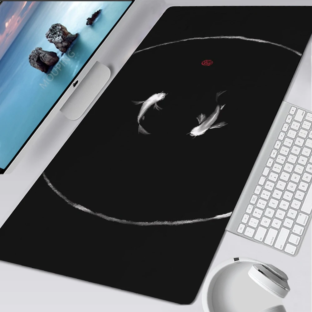 

Sakura Deskmats Liquid Mat Black Mouse Pad Gamer Keyboard Office Accessories Mousepad Company Art Personalized Computer Desk Pad
