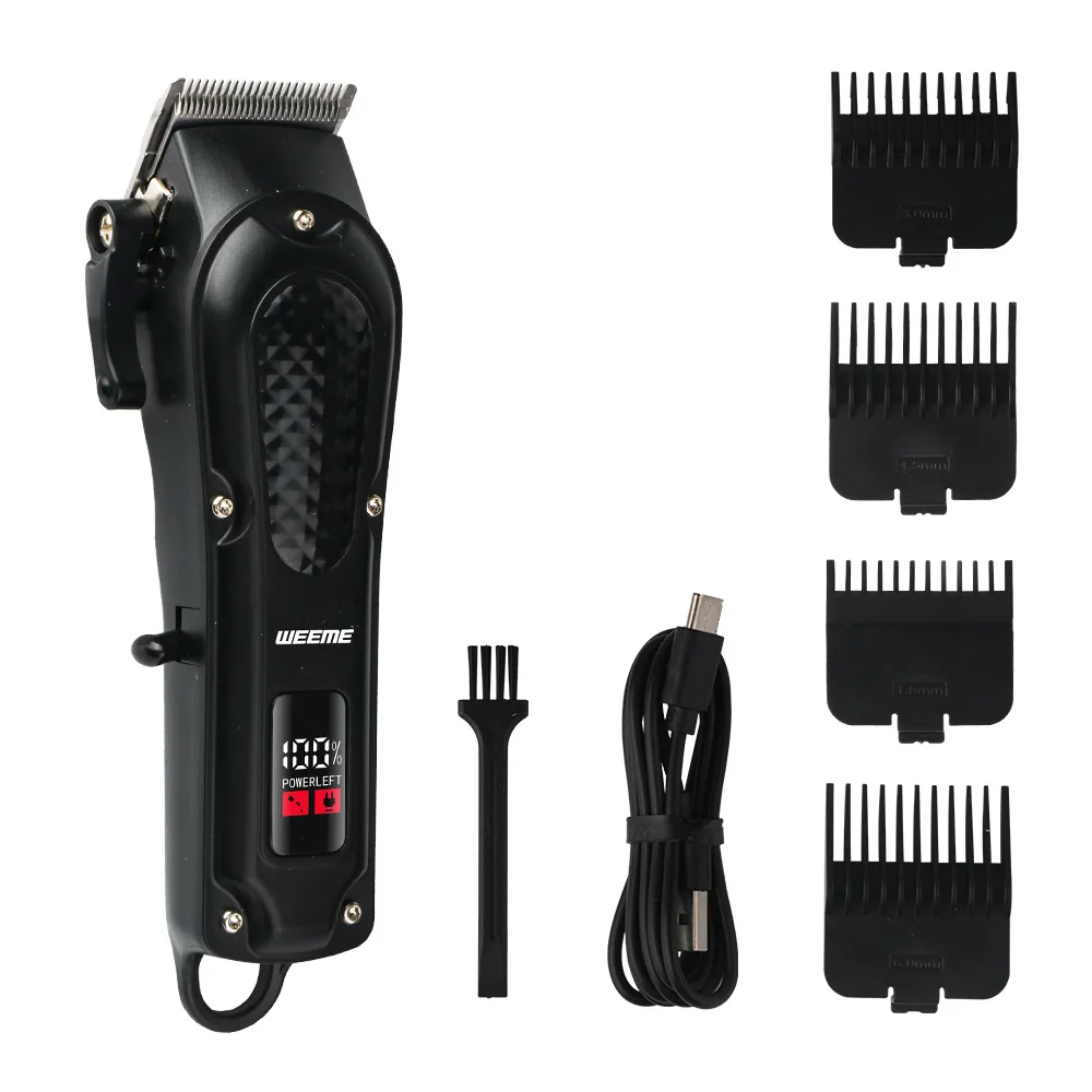 WEEME 806-HW Electric Hair Clipper UBS Rechargeable Cordless Beard Trimmer Men Powerful Electric Hair Clipper Trimming Tool