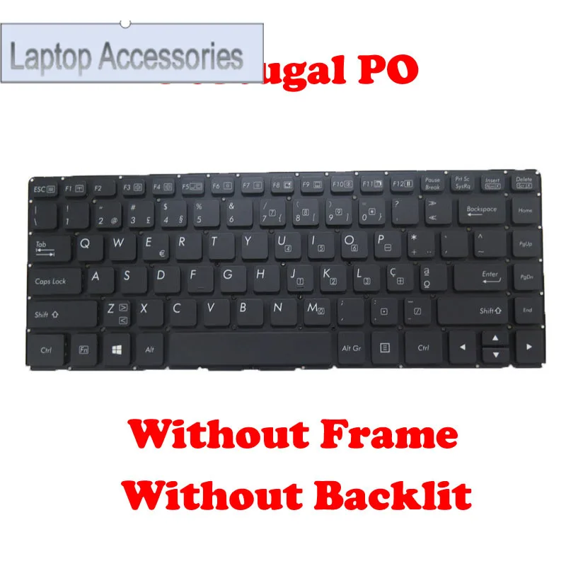 F PO-BR-IT-CA-CF-DT-GR-SV-KR-NE-SP 레이아웃 노트북 백라이트 키보드 없음 Getac S410 S410 G1 G2 G3 S410V 6150e 블랙 프레임 없음 새 제품