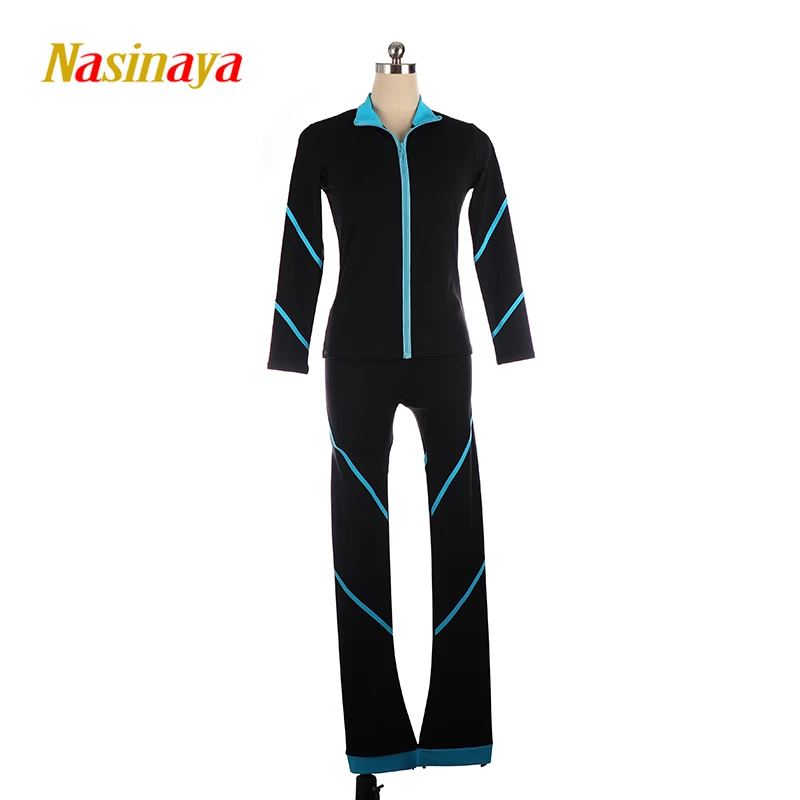 Artistic Gymnastics Figure Skating Training Competition Set, Jacket and Pants, Women's Performance Dance Set, Color Zipper