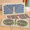 1/2/3Pc Left And Right Brain Development Wooden Toy for Stimulating Eye-Hand Coordination Autistic Child Classroom Teaching Aids 2