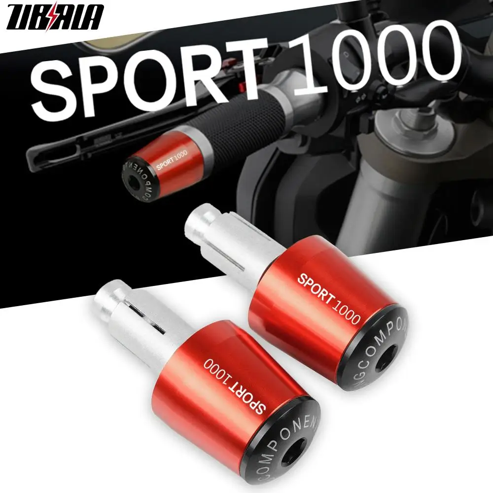 

For DUCATI SPORT1000 SPORT 1000 2006 2007 2008 2009 Motorcycle Accessories CNC Aluminum 7/8'' 22mm Handlebar Handles Grips Ends