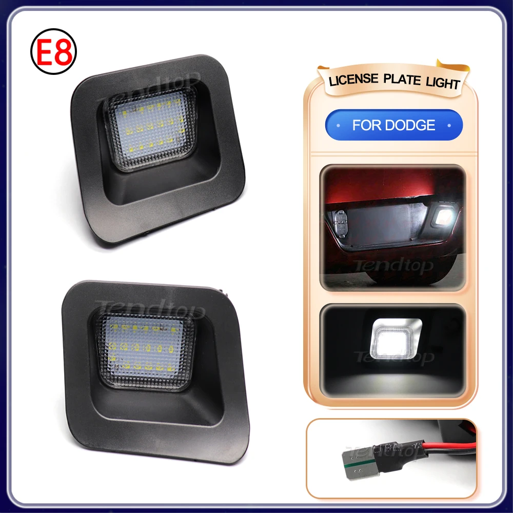 

Rear License Plate Lights LED License Number Lamp Canbus For Dodge Ram 1500 2500 3500 2003-2018 Ram 1500 Classic 2019-2020