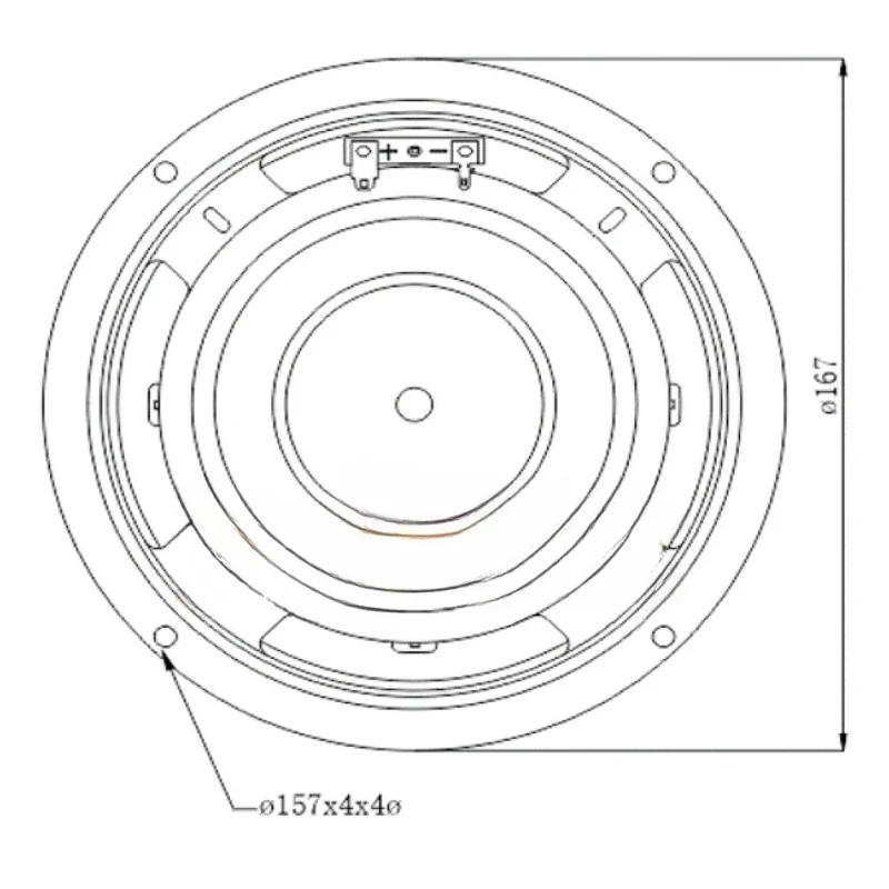 SOTAMIA 1Pcs 6.5 Inch Subwoofer Speaker 2 Ohm 80W Hifi Audio Super Bass Long Stroke Home Music Loudspeaker DIY Bluetooth Speaker