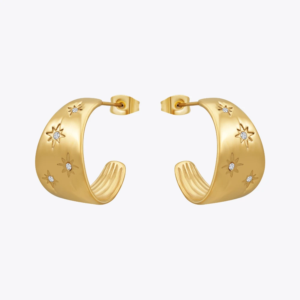 

Enfashion Aros Irregular Octagon Hoop Earrings Gold Color Stainless Steel Hoops Earings For Women Fashion Jewelry Dropship 1511