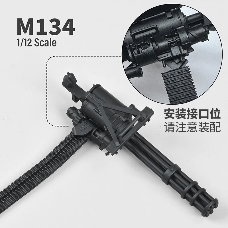 プラスチック製の銃の武器,m134,兵士,ガトリングミニガン,6