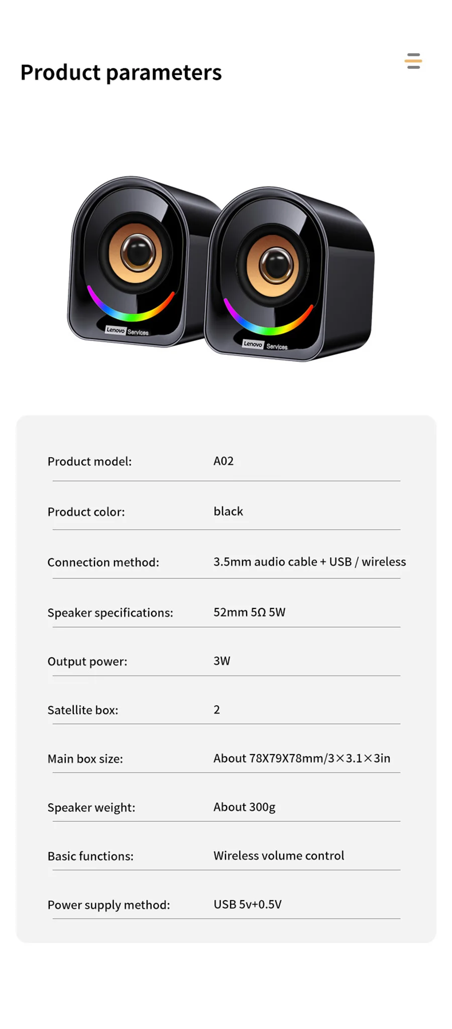 Lenovo Tragbarer Mini Kabelgebundener Desktop-Lautsprecher Multimedia-Audiosystem Mit Verbessertem Bass Klarer Klang Für Pc Laptop Sb384Bb4Ca9004463B28A2C079F7Ebb44H