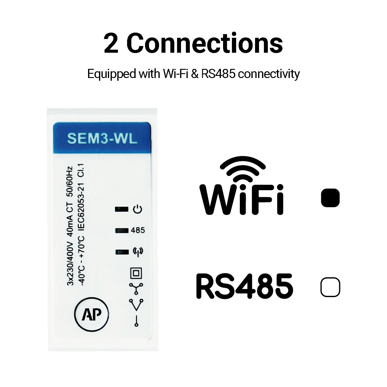 MMEastron SEM3-WL 이지 클릭 제로 수출 미터 CE 인증 1P2W 3P4W 3P3W DIN 레일 와이파이 에너지 미터