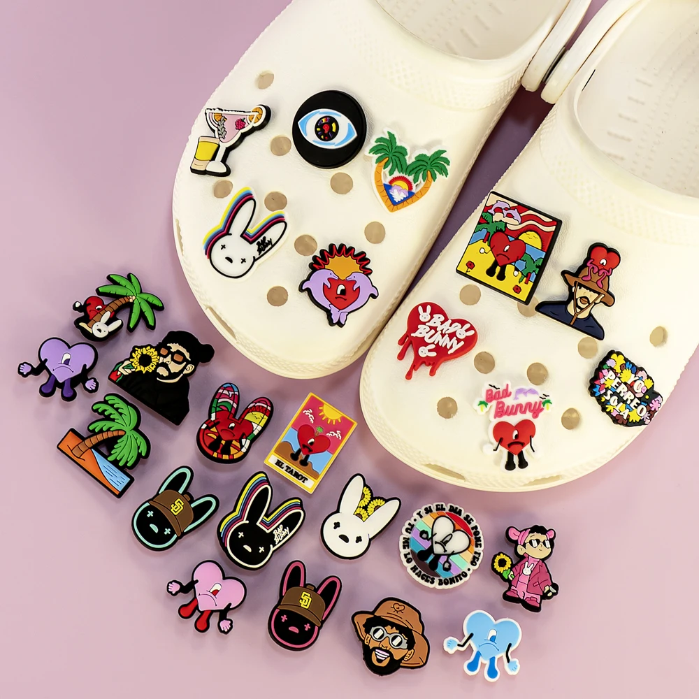 Bad Bunny Shoe Charms 1pcs shoe charms shoe decorations