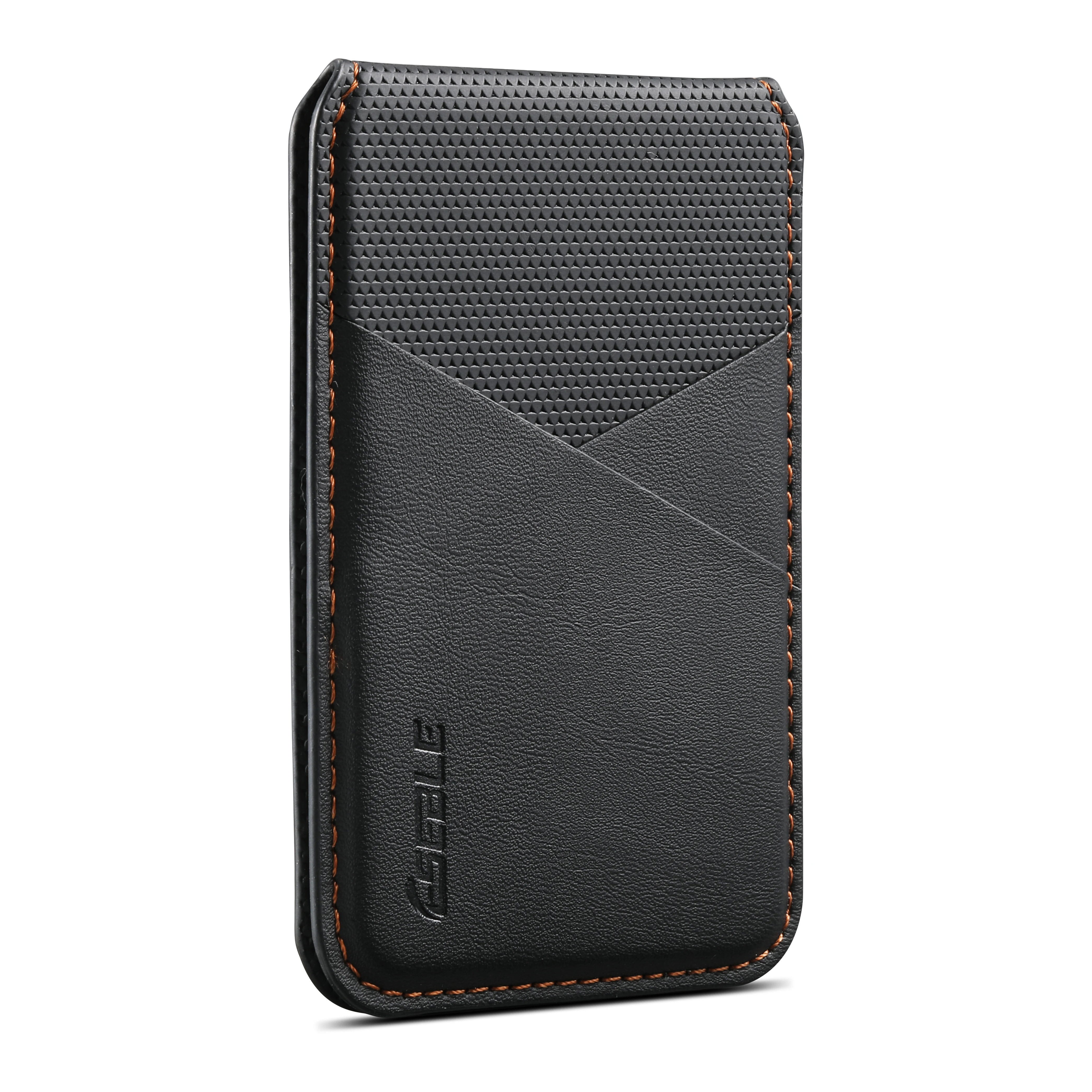 Leather Magnetic Wallet Card Holder with RFID Protection