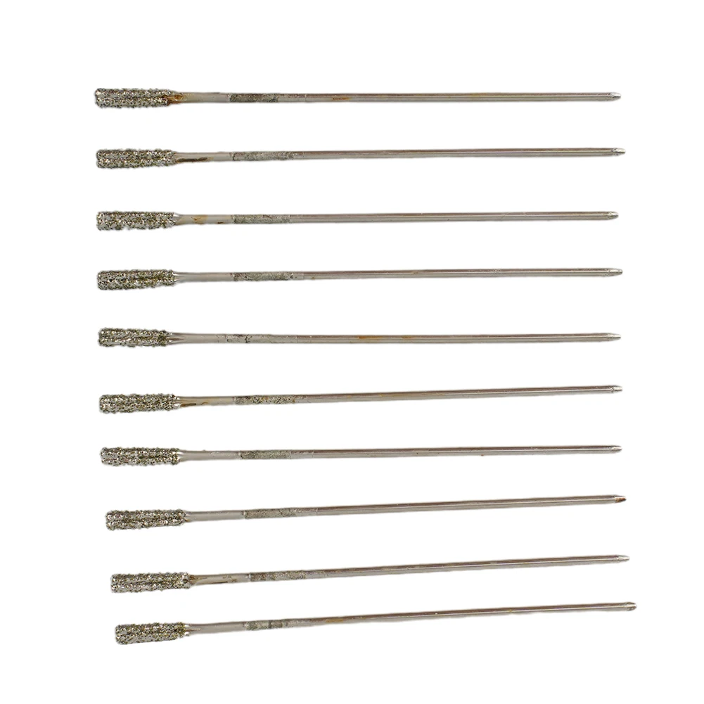 

10pcs 1.2-2.4MM Diamond Milling Cutter Nail Drill Bits Set For Manicure Accessory Pedicure Eletric Machine Bit Brush Burr Tools
