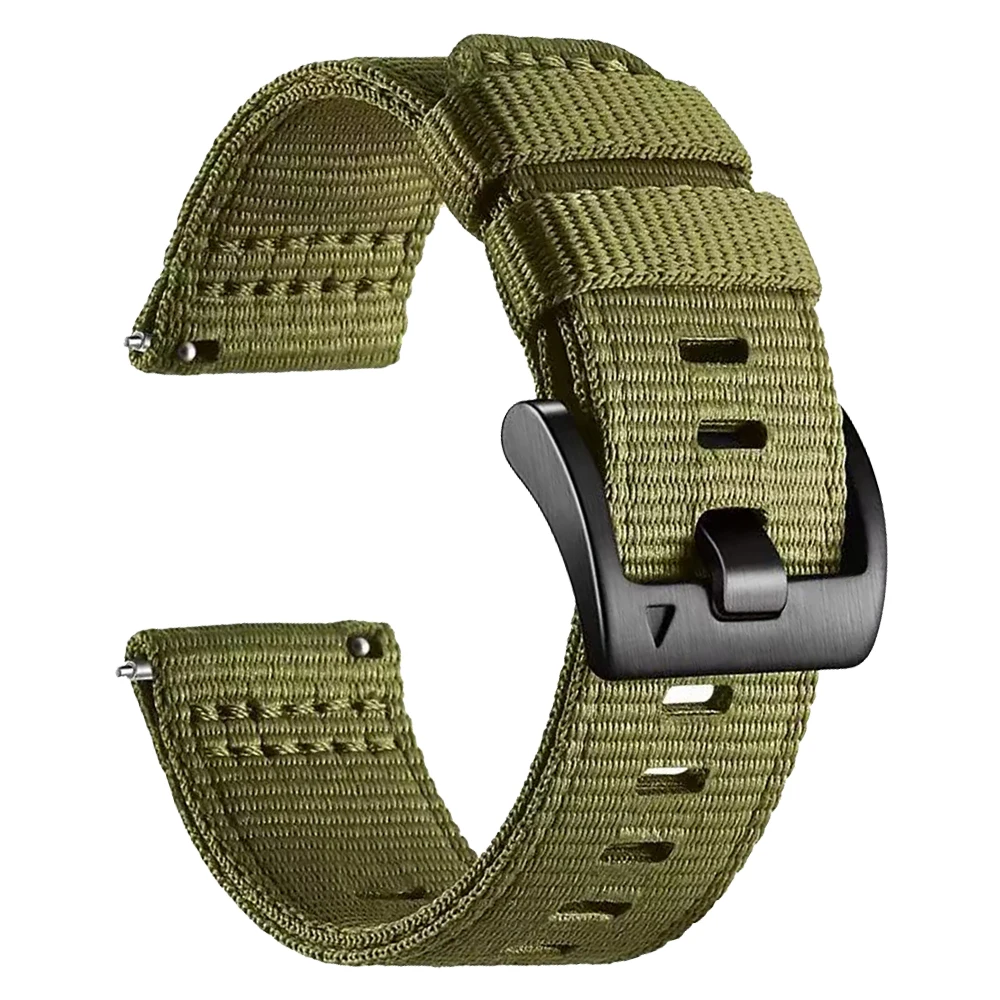 Canvas Watch Strap, 22mm Width - Versatile and Stylish Wristband Replacement