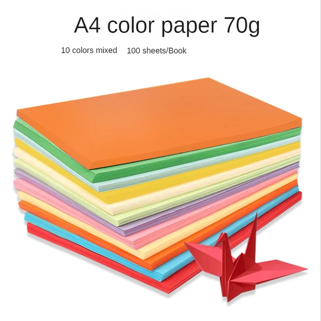 Papier cartonné couleur A4 pour cartes de visite, carton de bricolage,  matériel de scrapbooking, carte cadeau