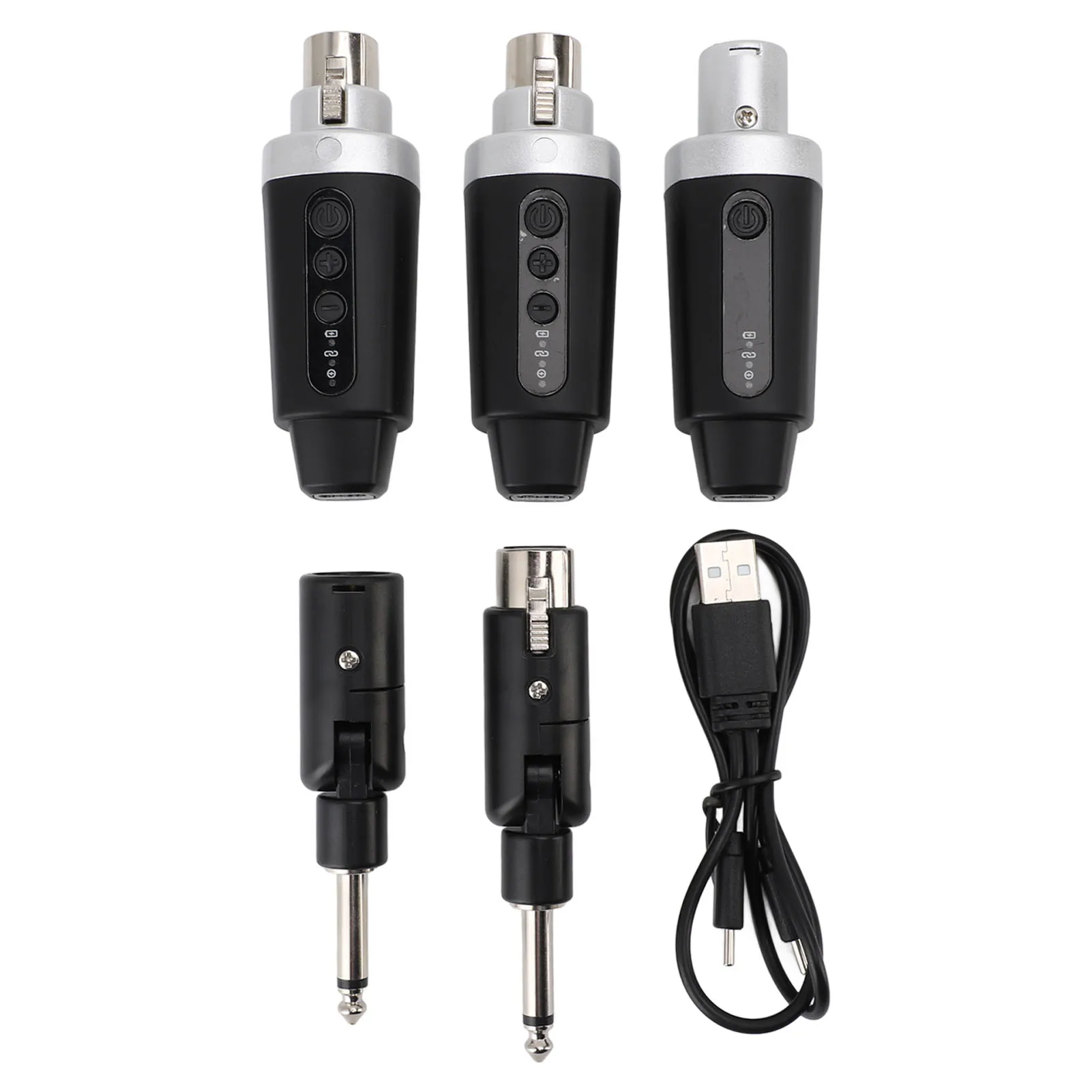 Wireless Microphone Transmitter Receiver Type C 7 Hours Battery 3 Pin ...