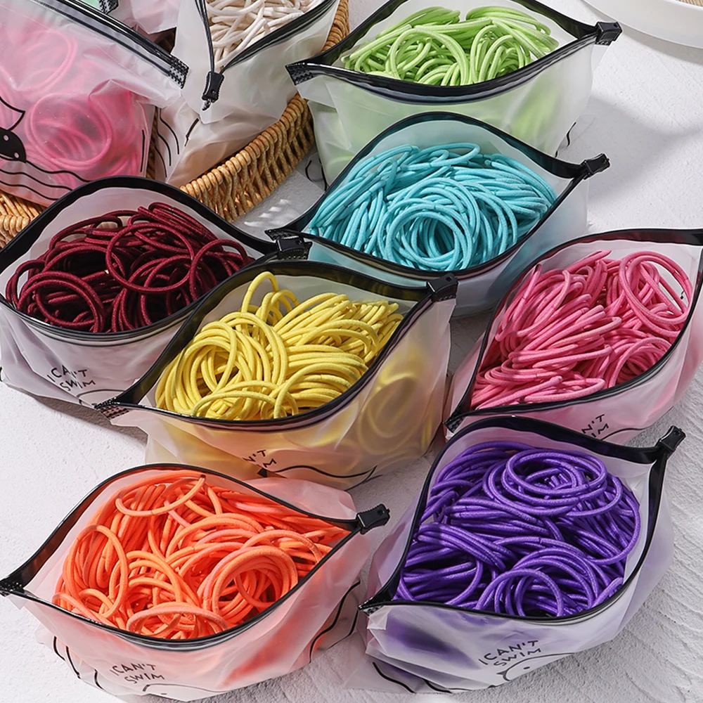 Colorful Elastic Hair Bands for Girls - 30/50/100 Pcs