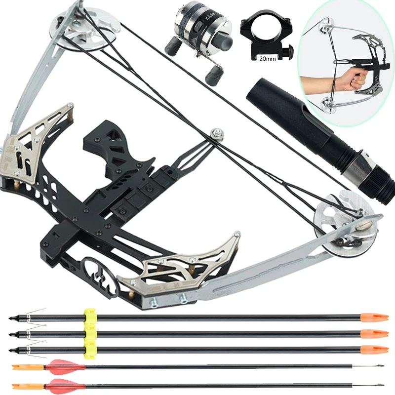 1set Compound Bow Archery Pulley Bows Outdoor Fishing bow 30lbs