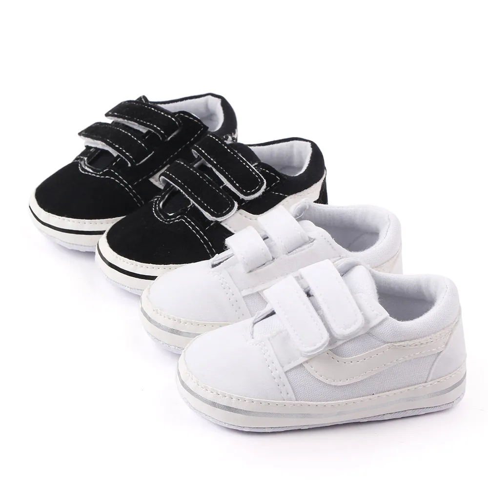 Spring and Autumn Baby Casual Sneakers Girls Boys Fashion Desion Soft Sole Hook&loop Solid Newborn Toddler Shoes First Walkers 2
