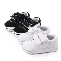Spring and Autumn Baby Casual Sneakers Girls Boys Fashion Desion Soft Sole Hook&loop Solid Newborn Toddler Shoes First Walkers 2