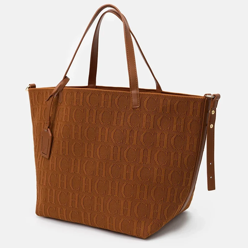 حقيبة يد عصرية متعددة الاستخدامات ذات لون سادة من...