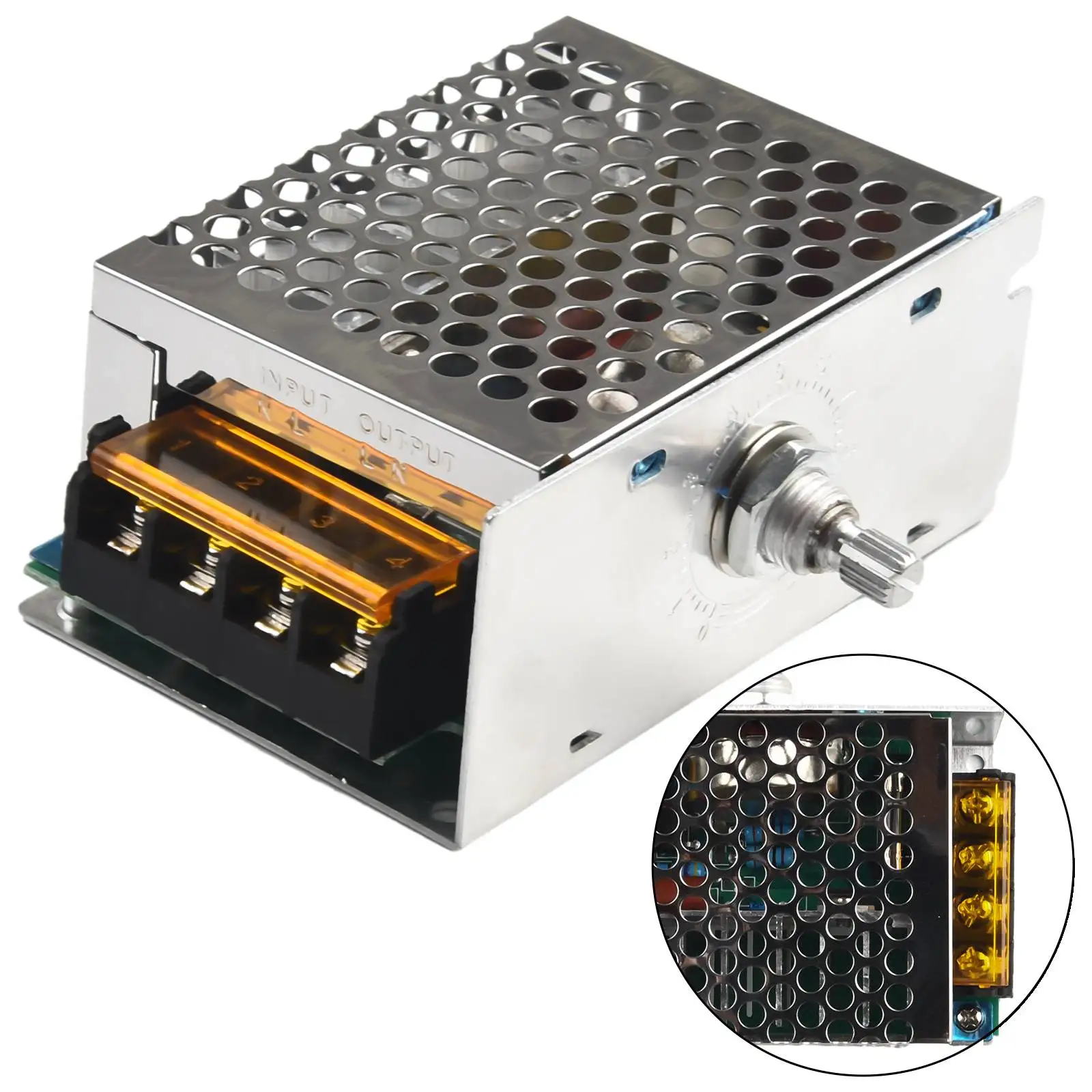 

4000W 220V AC SCR Motor Speed Controller Module Voltage Regulator Dimmer Electronic Volt Thermostat Regulator