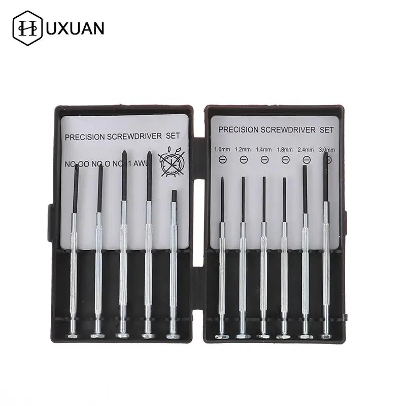 

11pcs Precision Small Screwdriver Set for Phone Watch Laptop Glasses With Pouch