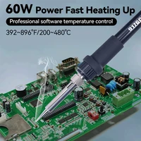 Silverflo 8586D Soldering Station 2 IN 1 Hot Air Gun Solder Station with 2 Digital display,10-Minute Sleep Mode for SMD Rework - Image 3