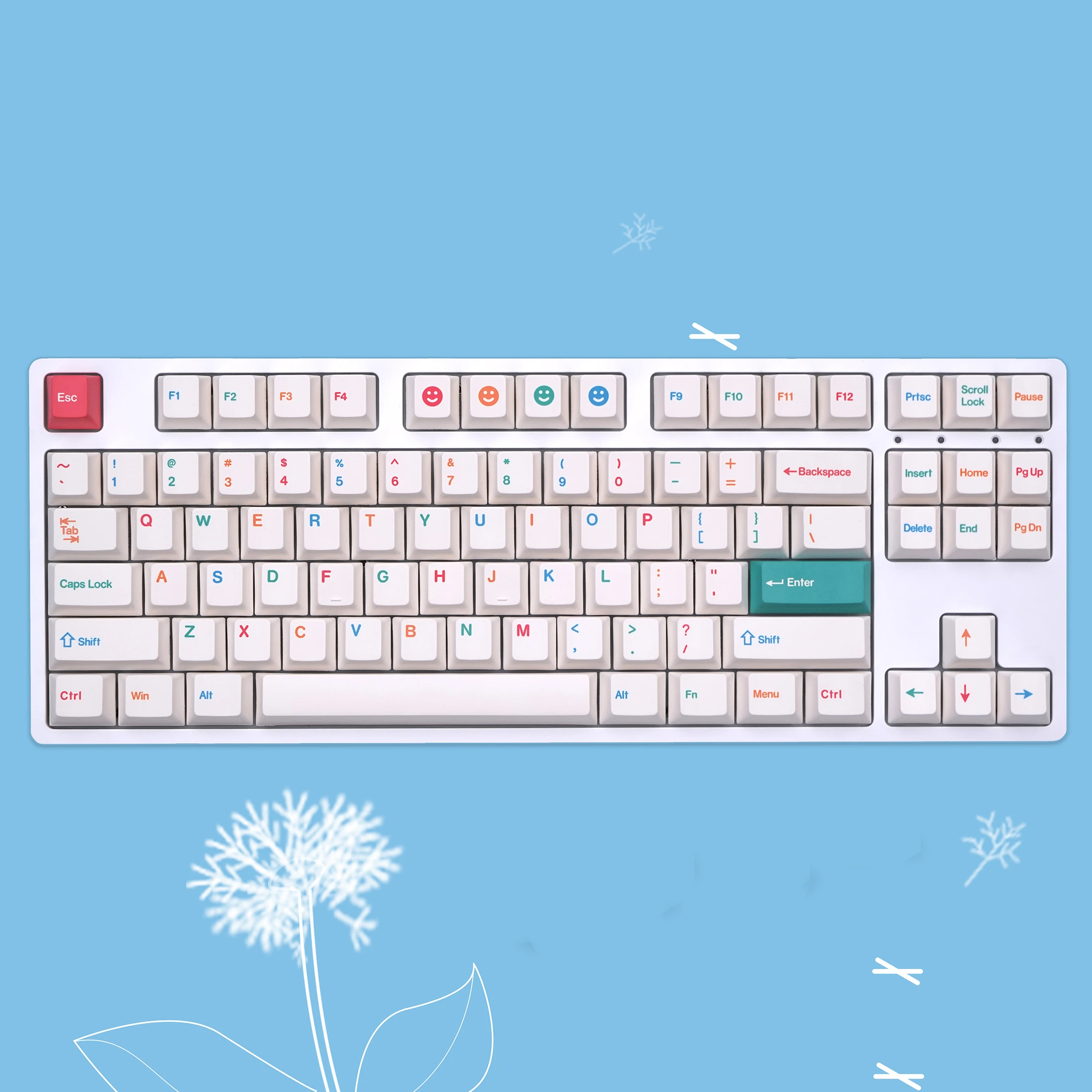 Teclas Conjunto Gmk Cool Crianças Teclas Pbt Dye Sublimation Key Caps Cereja Perfil Key Cap para 61 64 68 84 87 96 980 104 Layout 142 - Imagem 4