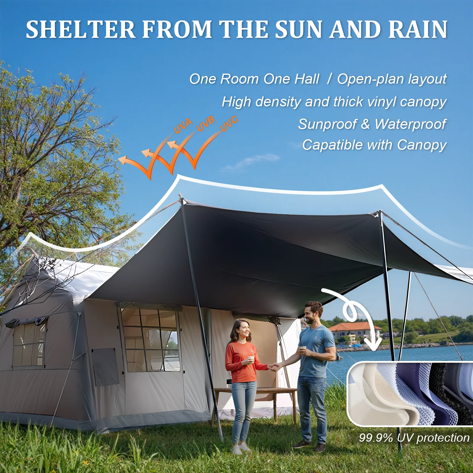 135 Square Feet inflatable tent 2