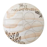 Wooden Flower Stand Spring Outdoor Exploration Of Nature Game Baby Parent-Child Interactive Toys Durable Easy Install (Round) 1