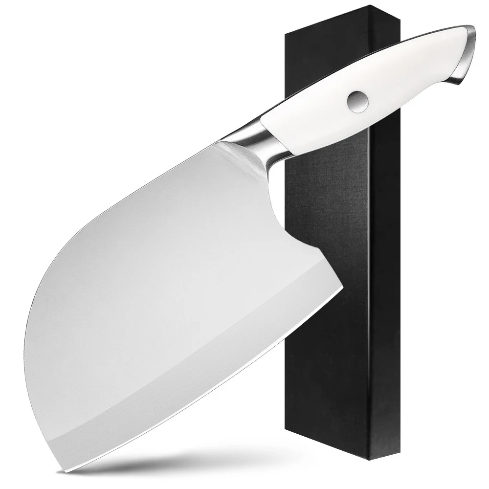 

XITUO Kitchen Knives 7inch Stainless Steel Serbian Handmade Chef's Knife Broad Butcher Slicing Chopping Vegetables Cleaver Tool