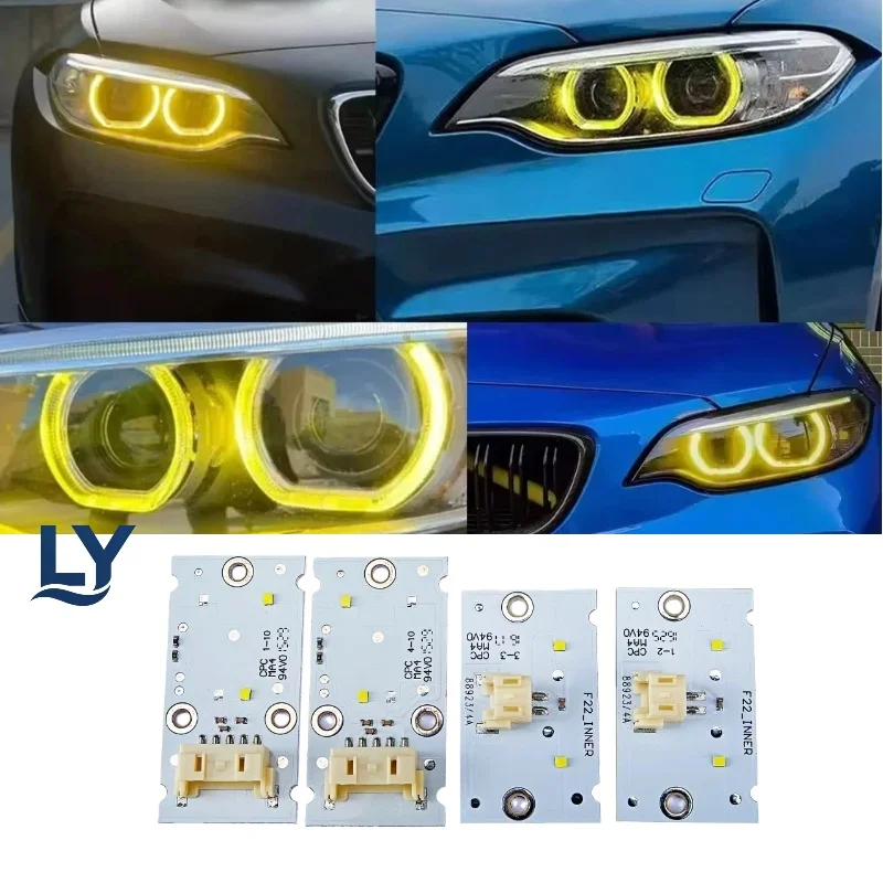 BMW 2 시리즈 F22 2012-2017 LCI LED 헤드라이트 주간 주행등용 옐..