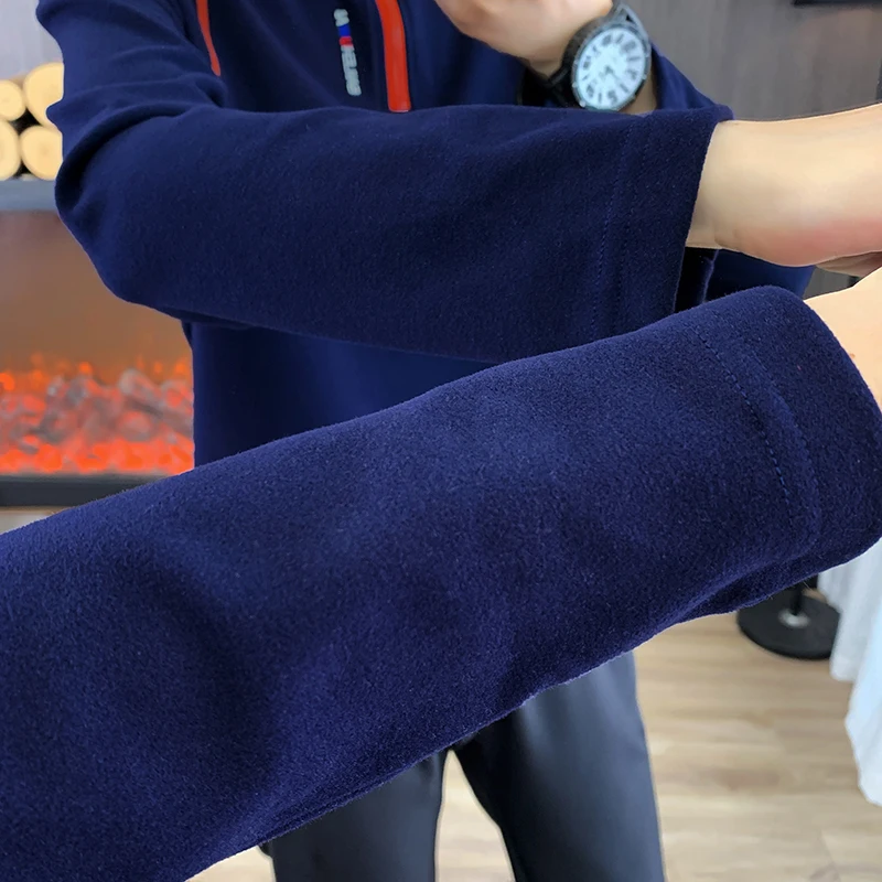 여성용 야외 양털 두꺼운 탑 스탠드 업 칼라 탑 여성용 따뜻한 긴팔 셔츠 스웨터 가을 하이킹 편안함