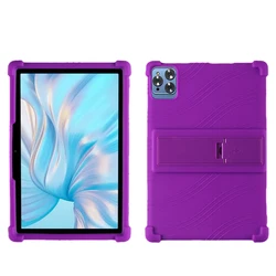 Enhanced Shockproof Cover for 10.1-inch Tablet - Soft Silicone Stand Protective Shell (PURPLE)